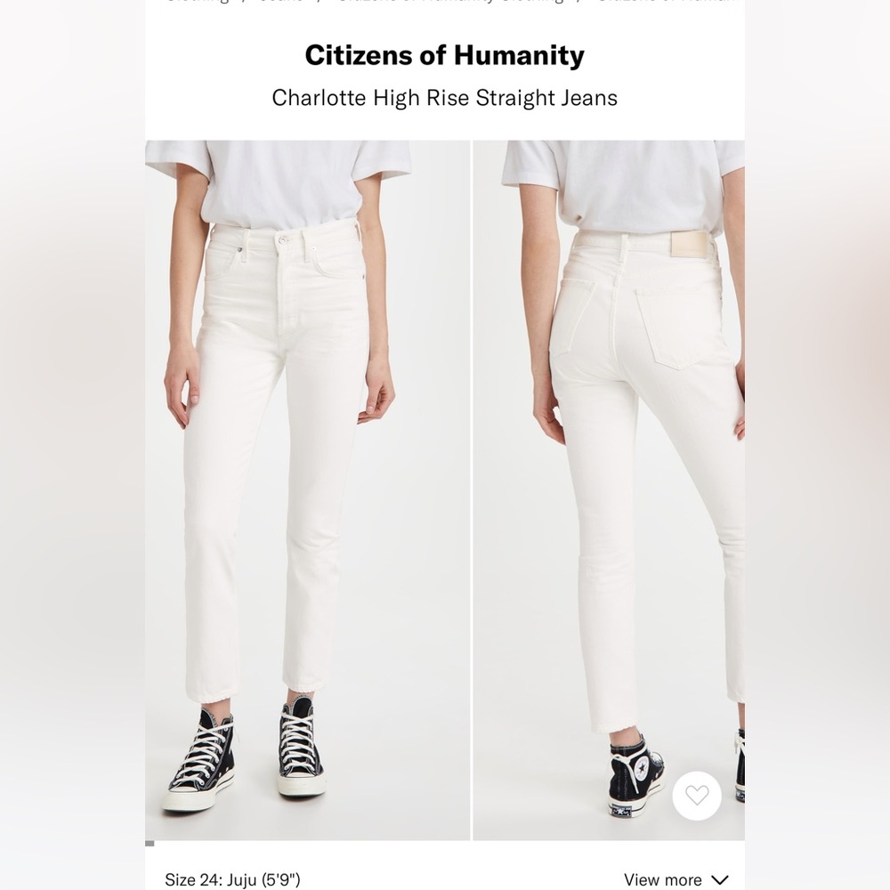 Citizens of humanity Charlotte jeans in color Porcelain